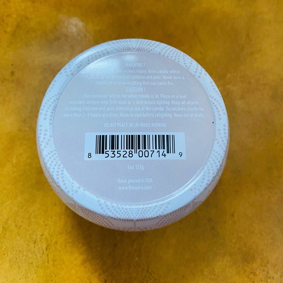 Set of 2 Soi Candles Aqua de Soi Amber Woods & Vanilla Sugar Decorative Tin NEW - Picture 7 of 8